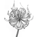 Agapanthus tattoo design idea