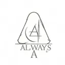 Word "Always" with Harry Potter font and letter A as Deathly Hallows sign tattoo design idea