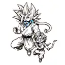 dragon ball z tattoo design idea