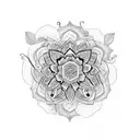 plant vine, flowers, elephant, butterflies, mandala, quote, trees, honey comb, and nature  tattoo design idea