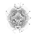 plant vine, flowers, elephant, butterflies, mandala, quote, trees, honey comb, and nature  tattoo design idea