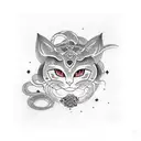 ancient mew from pokemon tattoo design idea