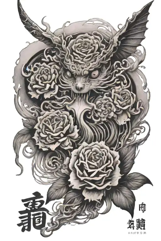 japanese words "I have lived tattoo design idea