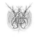 men’s  side rib cage tattoo of multiple small little birds, including initials m,m,c,m,m tattoo design idea