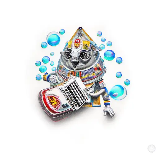 accordion, bubbles, ukulele, West Ham, tattoo tattoo design idea