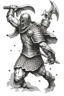 gladiator tattoo design idea