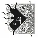 suicide death date tattoo design idea