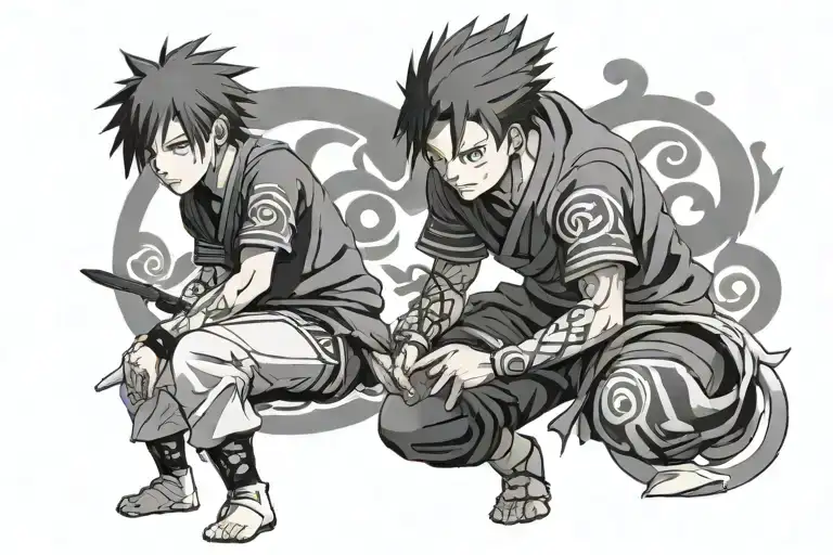 anime gaara love kanji tattoo design idea