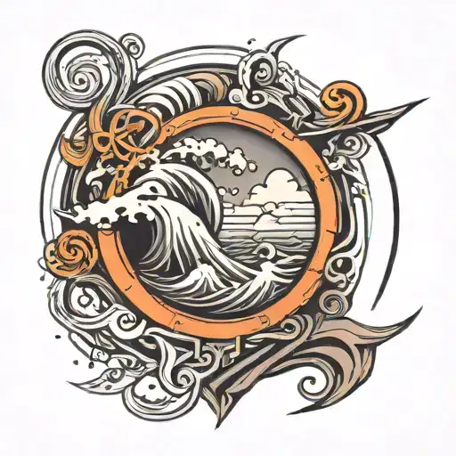 waveform tattoo design idea