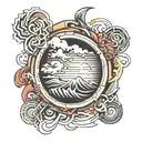 waveform tattoo design idea