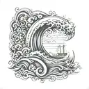 waveform tattoo design idea