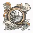 waveform tattoo design idea