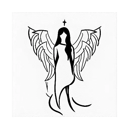 Cool Angel Halo For Girl Temporary Tattoo Sticker - OhMyTat