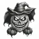 Jack o lantern  tattoo design idea