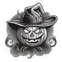 Jack o lantern  tattoo design idea