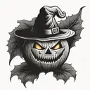 Jack o lantern  tattoo design idea