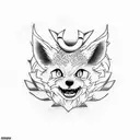 A dotwork tattoo featuring Gon and Killua surrounded by their favorite creatures from the Hunter x Hunter universe tattoo design idea