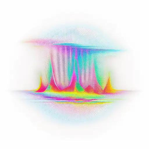 sound wave tattoo design idea