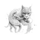 audio waveform tattoo design idea