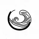 audio wave tattoo design idea