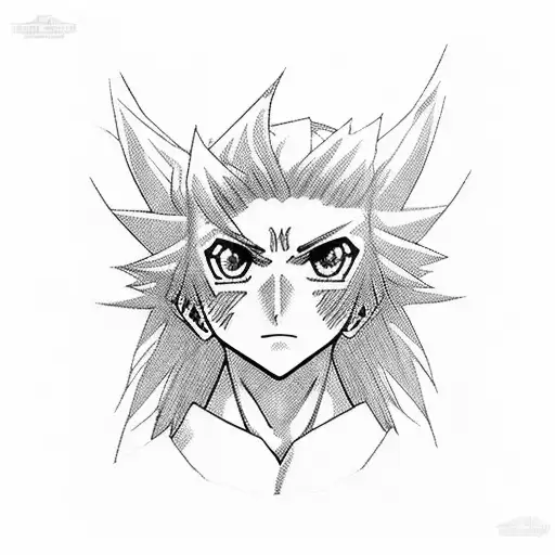 Kurapika from hunter x hunter tattoo design idea