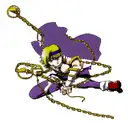 Kurapika from hunter x hunter, using his chains move tattoo design idea