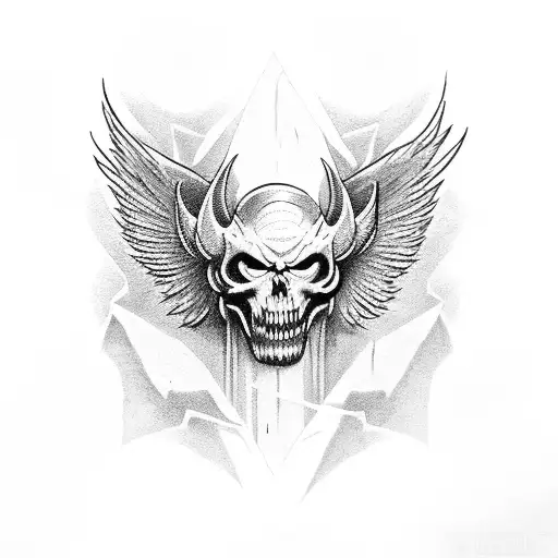 lucifer's fall from heaven tattoo design idea