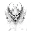 lucifer's fall from heaven tattoo design idea