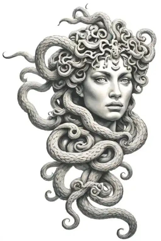 medusa greek mythology tattoo design idea