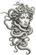 medusa greek mythology tattoo design idea