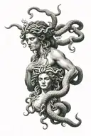 medusa greek mythology tattoo design idea