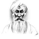 baba deep singh tattoo design idea