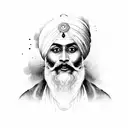 baba deep singh tattoo design idea
