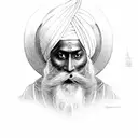 baba deep singh tattoo design idea
