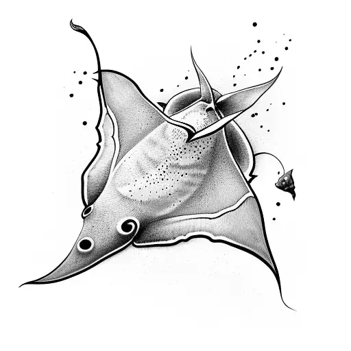 Manta Ray  tattoo design idea