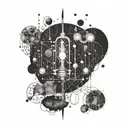 physics, electricity tattoo design idea