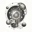 physics, electricity tattoo design idea