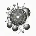 physics, electricity tattoo design idea