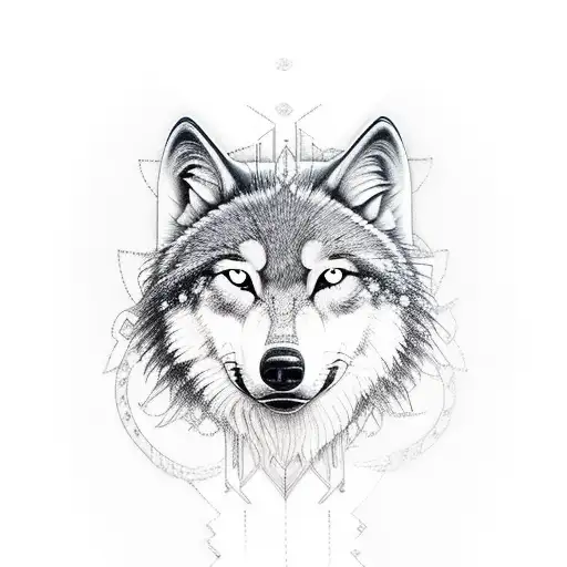 stillworld invent, animate wolf tattoo inner forearm sleeve tattoo design idea