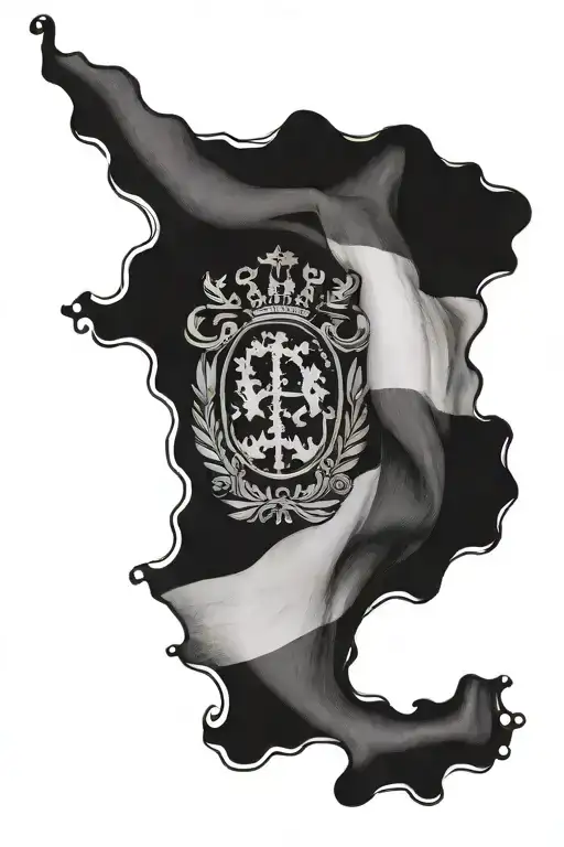 Italian flag ripping tattoo design idea