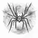 Spider tattoo design idea