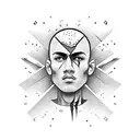 barber ripped skin  tattoo design idea