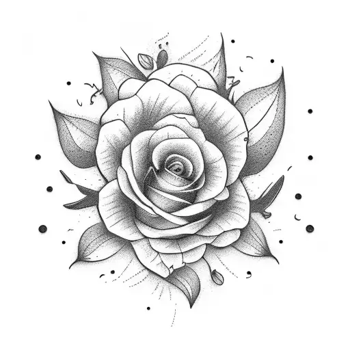 flores góticas para clavículas tattoo design idea