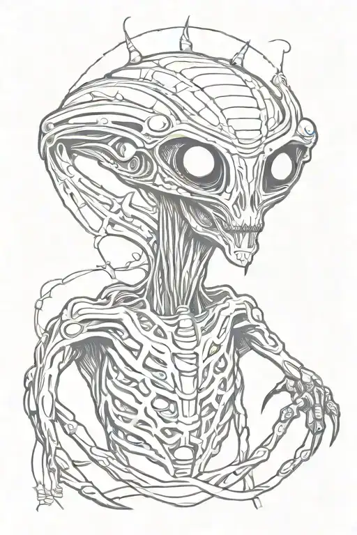 alien tattoo design idea