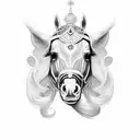 Putin on the horse tattoo design idea