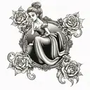 Cinderella tattoo design idea