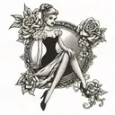 Cinderella tattoo design idea