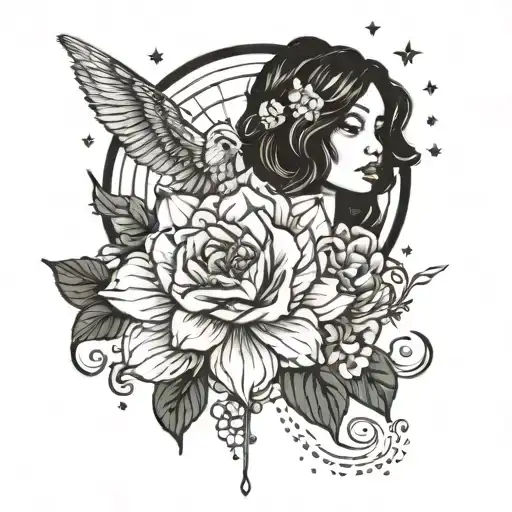 make me a tattoo based off the song oblivion by jhene aiko  tattoo design idea