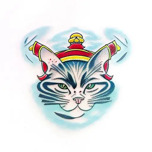 Black Cat Jedi tattoo design idea