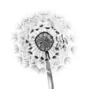 Dandelion tattoo design idea